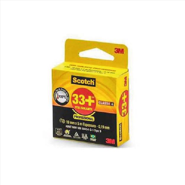 FITA ISOLANTE 33+ 19X5 PRETA 3M