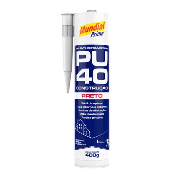 SILICONE PU40 FIX PRETO 400G MUNDIAL
