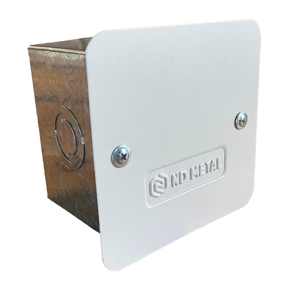 CAIXA PASSAGEM METAL EMBUTIR 12,5X12,5 ND METAL