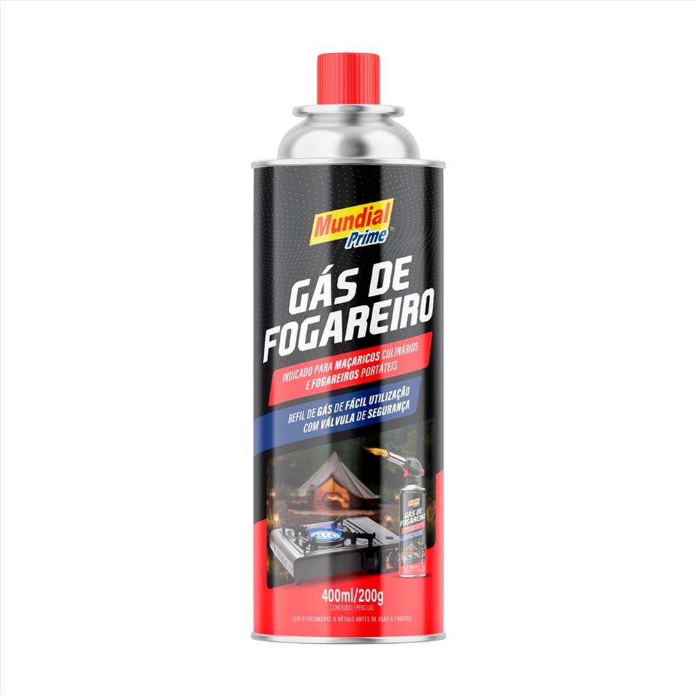 GAS FOGAREIRO/MACARICO 400ML/200G MUNDIAL