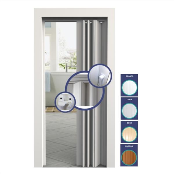 PORTA SANFONADA 2100X800 MARROM VITESSE