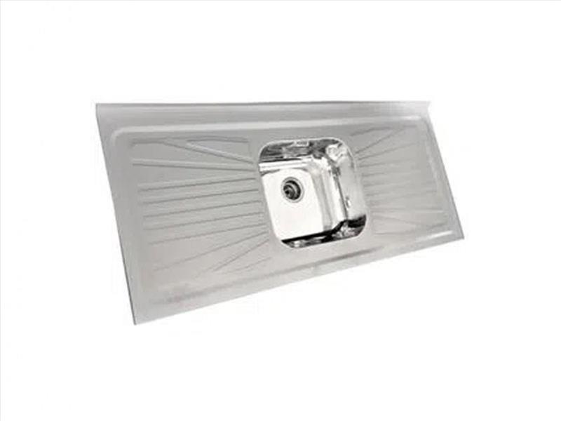 PIA INOX 1.80X0.52 C/CUBA FABRINOX PS1800