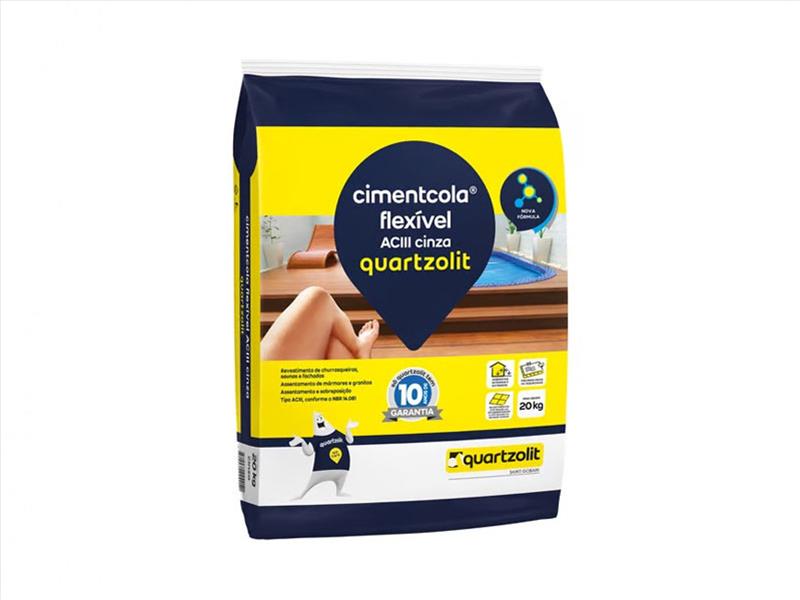 ARGAMASSA QUARTZOLIT CINZA AC3