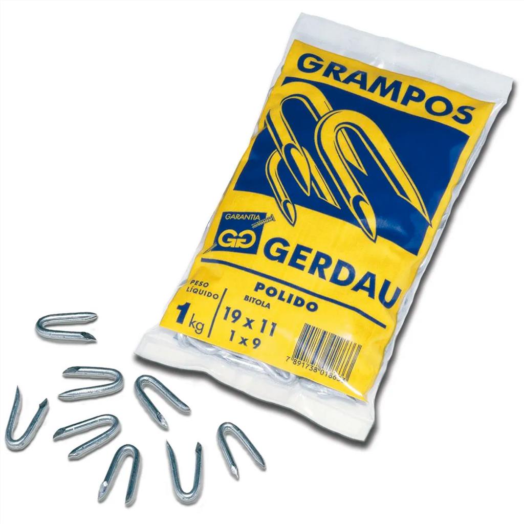 GRAMPO POLIDO 19X11 1X9 1KG GERDAU