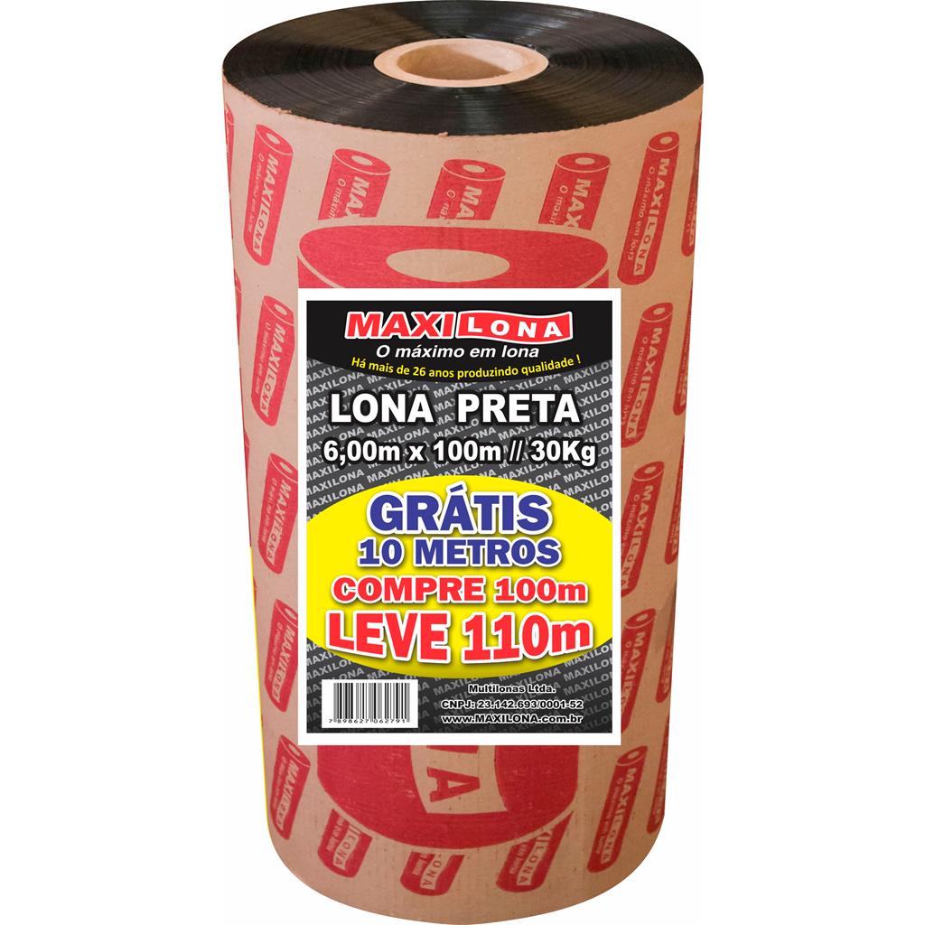 LONA PRETA 6X100 72KG MAXILONA 120MIC