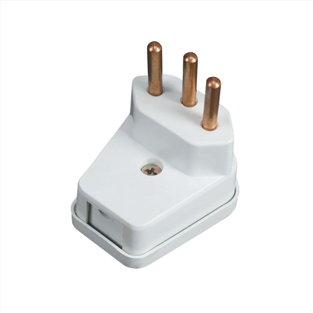 PLUG MACHO TRIA GIGANTE 90 NEW 2P+T 20A FC BRANCO 27106