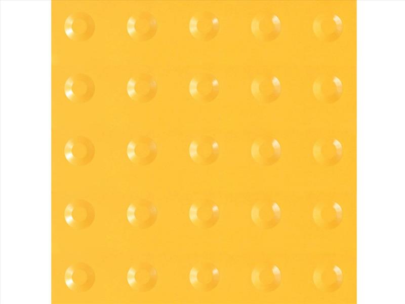 PISO TATIL ALERTA 25X25X2.0 AMARELO