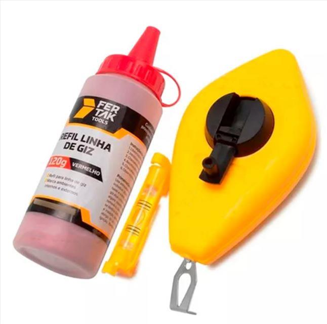 JOGO LINHA 15M 120G VERMELHO FERTAK 6944