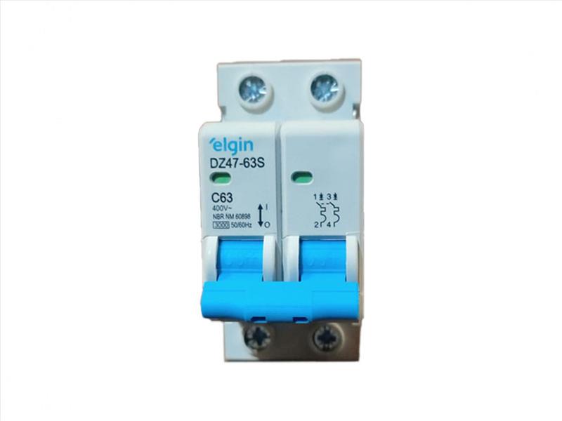 DISJUNTOR ELGIN DIN BIPOLAR 2X63A 2063