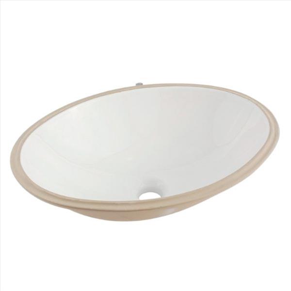 CUBA EMBUTIR OVAL 385X505 DIVA BRANCA ONIX