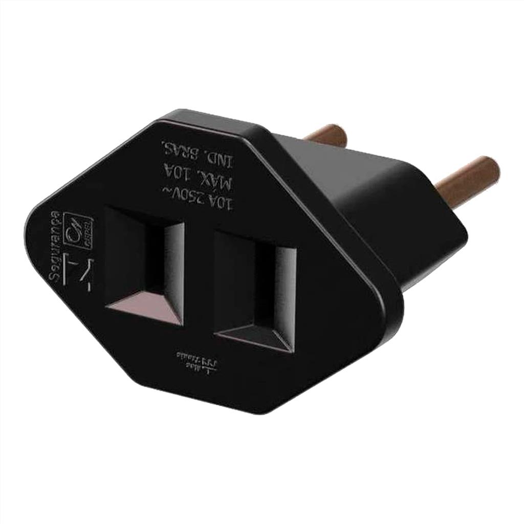 PLUGUE ADAPTADOR 2P CHATO/RED PT MEC 39149