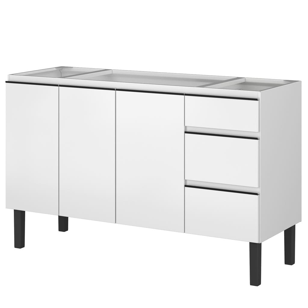 GABINETE ACO FLORATA P/ PIA 1.50 BRANCO HB