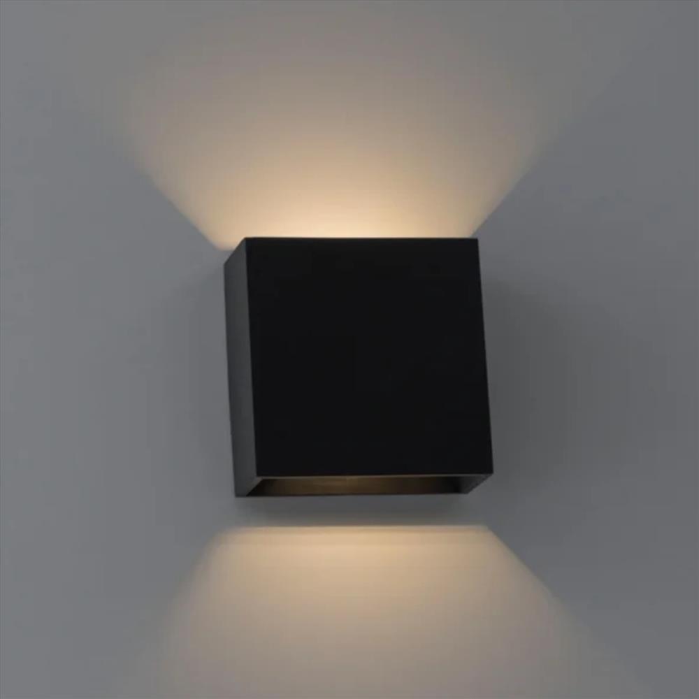 ARANDELA ALUMINIO 11X11X4CM PRETO RIOPREL 6205-212/11