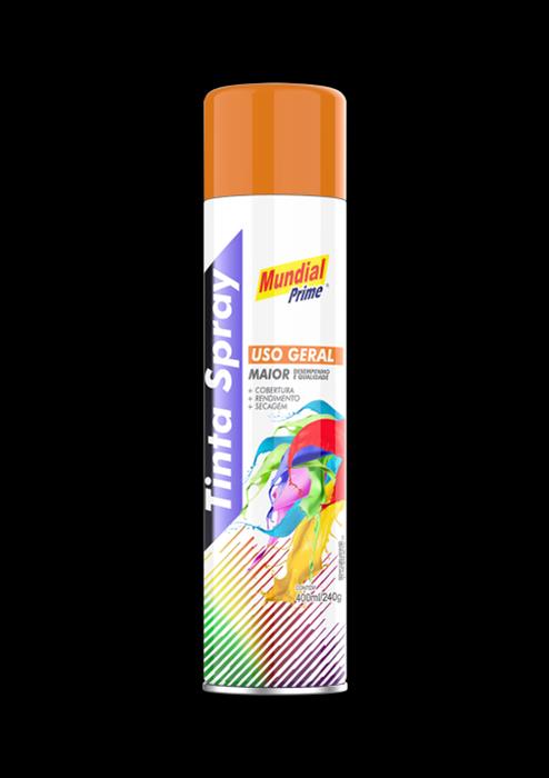 TINTA SPRAY USO GERAL LARANJA 400ML/240G MUNDIAL