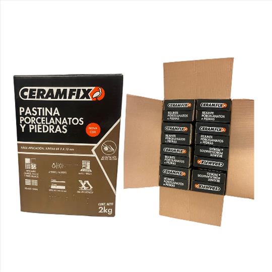 REJUNTE PORCELANATOS E PEDRAS CINZA CLARO CERAMFIX CX/16KG