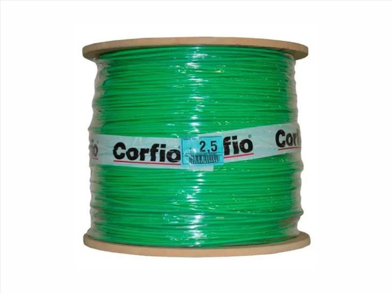 BOBINA CABO FLEX 750V VERDE 6.00MM C/600MT