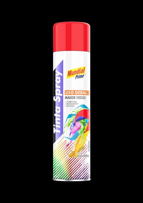 TINTA SPRAY USO GERAL VERMELHO 400ML/240G MUNDIAL