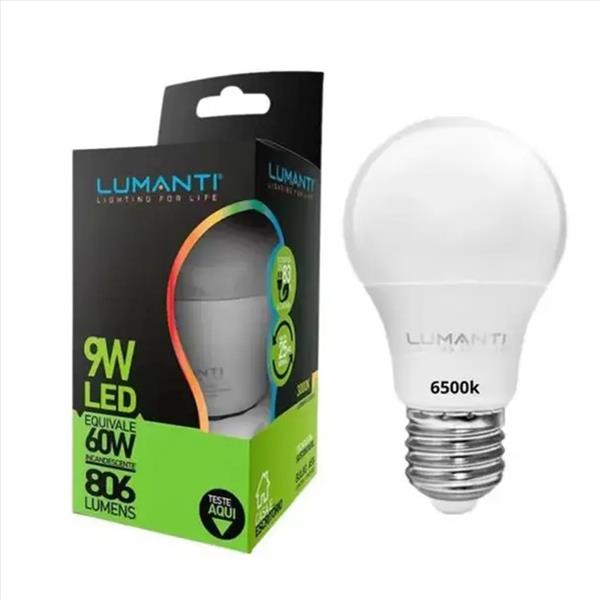 LAMPADA LED BULBO ECO A55 9W 6500K E27 LUMANTI 
