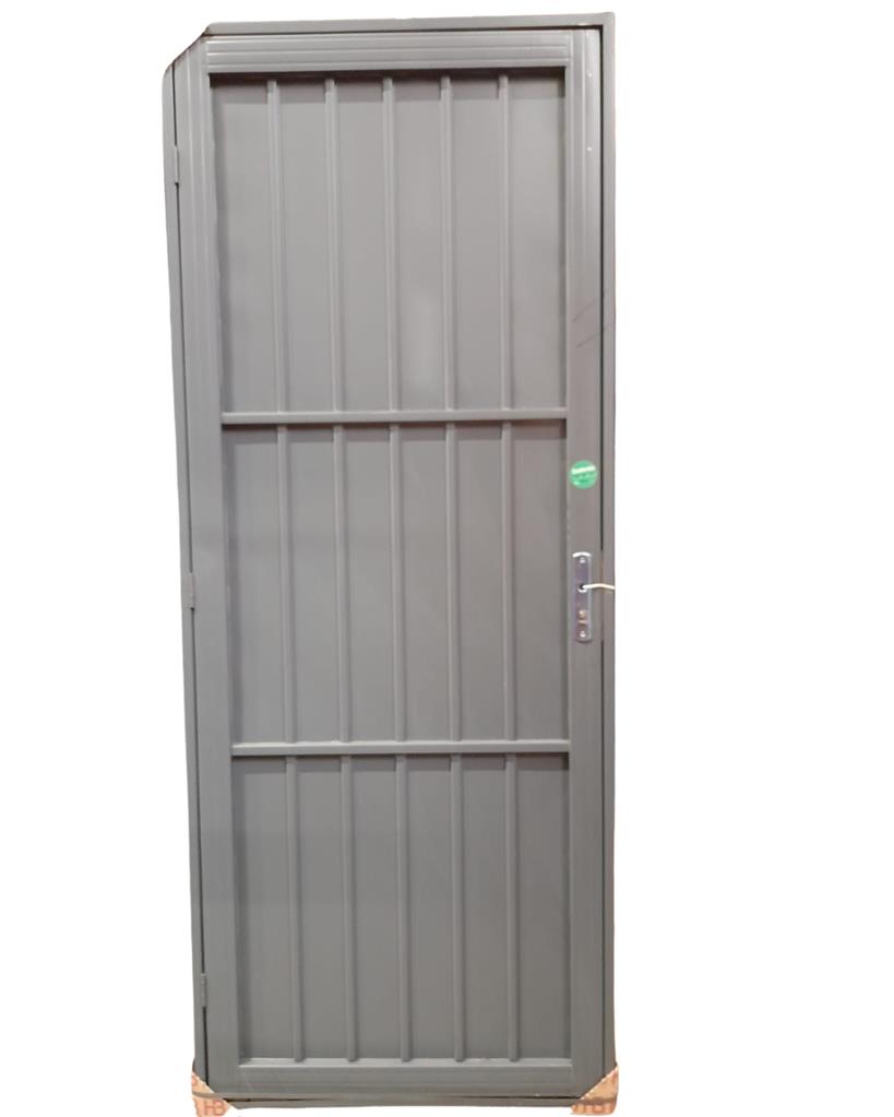PORTA CANELADA 85X2.15 ESQ HB ACO ARTE 1491