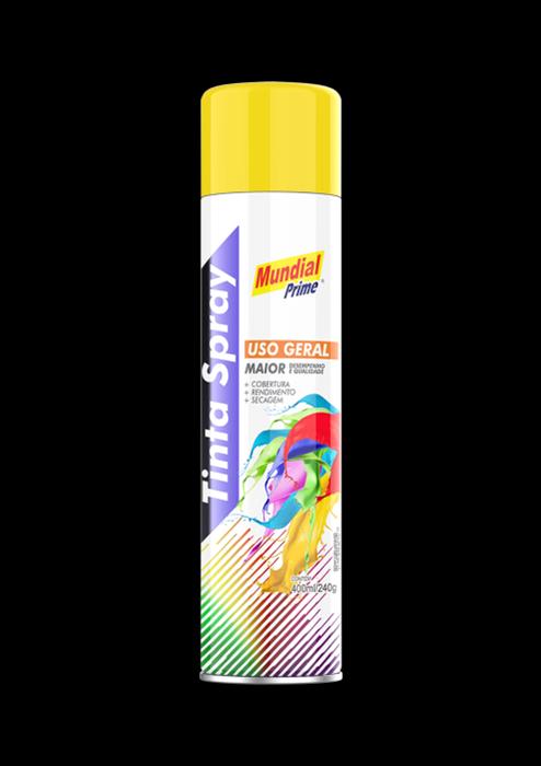 TINTA SPRAY USO GERAL AMARELO 400ML/240G MUNDIAL