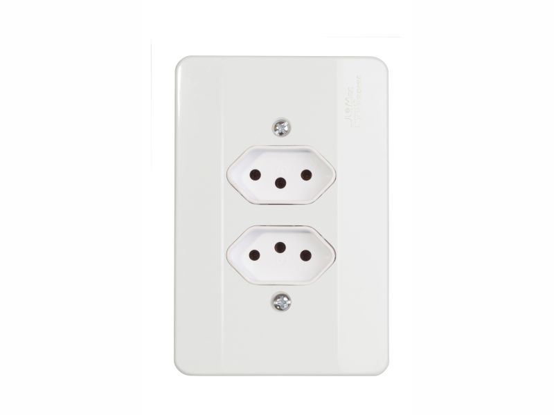 TOMADA DUPLA 2P+T 20A 4X2 BR MEC 39161