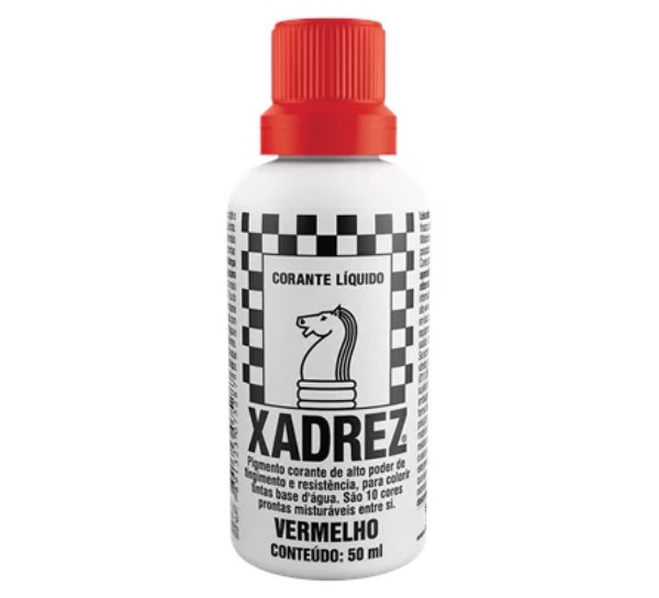 CORANTE LIQUIDO XADREZ VERMELHO PCT/12