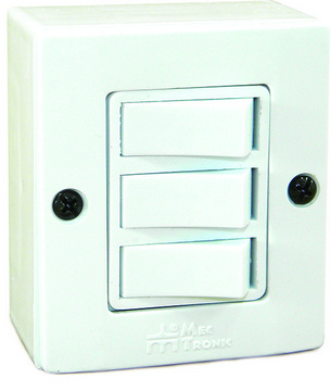 SISTEMA X 3 TECLAS SIMPLES BCO MECTRONI 61006