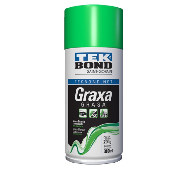 SPRAY GRAXA BRANCA 300ML TEKBOND