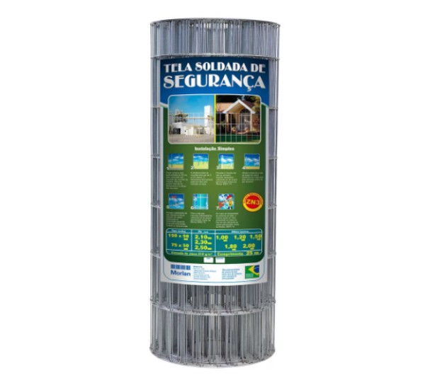 TELA SOLDADA SEGURANCA 15X5X2.3X1.5M 25M MORLAN 2726
