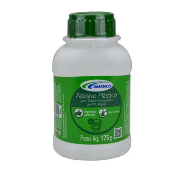 ADESIVO PVC 175 GR C/PINCEL AMANCO 90061