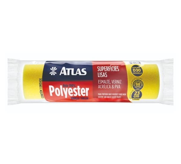 ROLO ESPUMA AMARELO 23CM ATLAS 406/23A