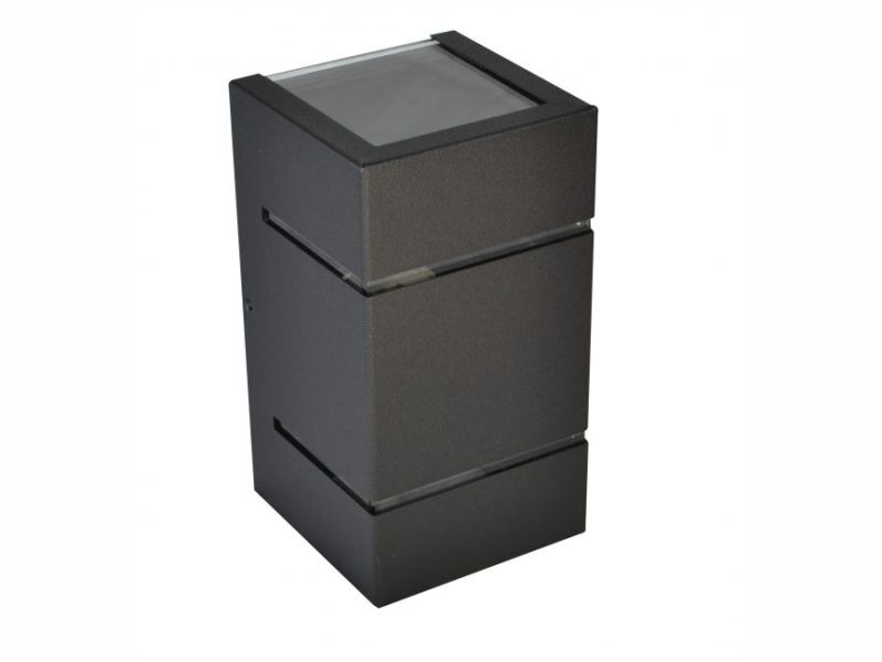 ARANDELA ALUMINIO 8X8X15CM PRETO RIOPRELUS 6203-206/8