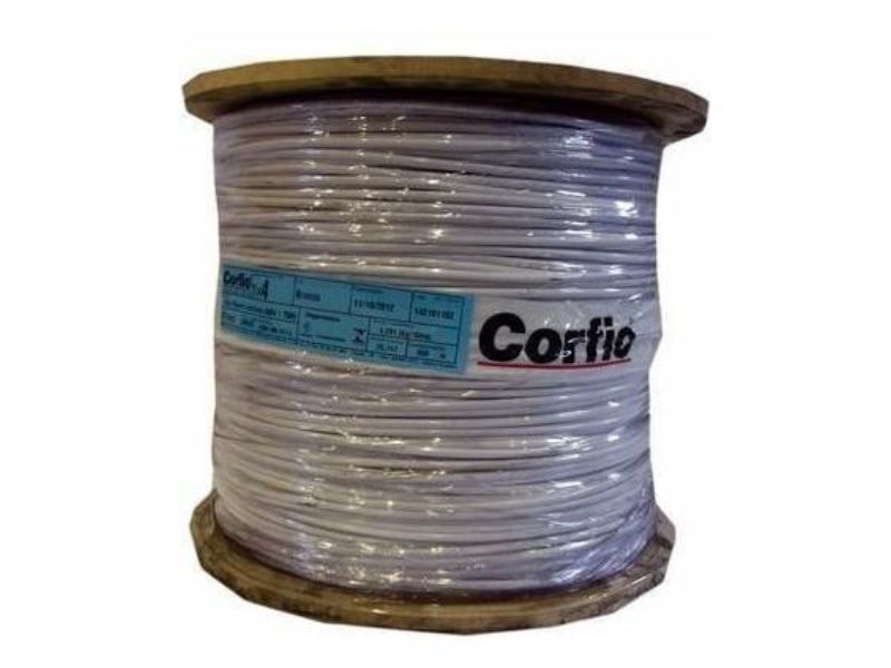 BOBINA CABO FLEX 750V BRANCO 2.50MM C/900MT