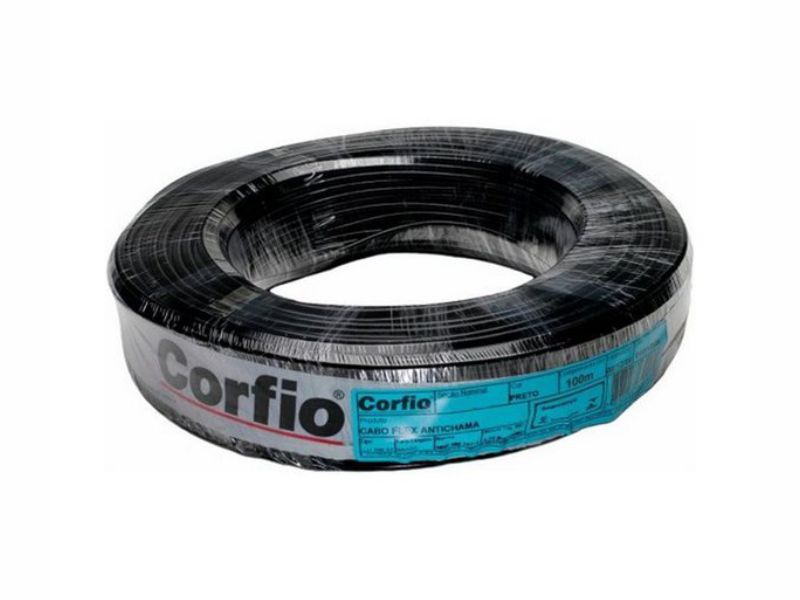 CABO PP FLEXIVEL HEPR 1KV 2X4.0MM PRETO
