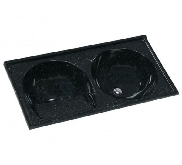 TANQUE SINT DUPLO 100X51 PRETO AJ RORATO