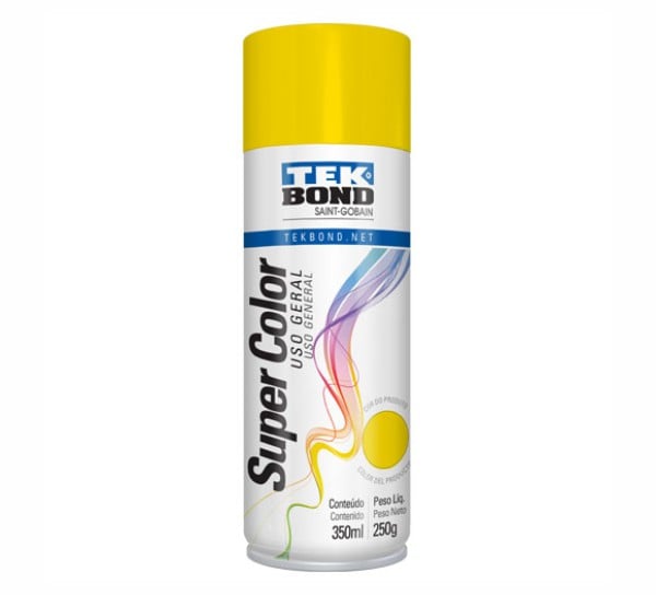 TINTA SPRAY AMARELO BR USO GERAL 350ML TEKBON