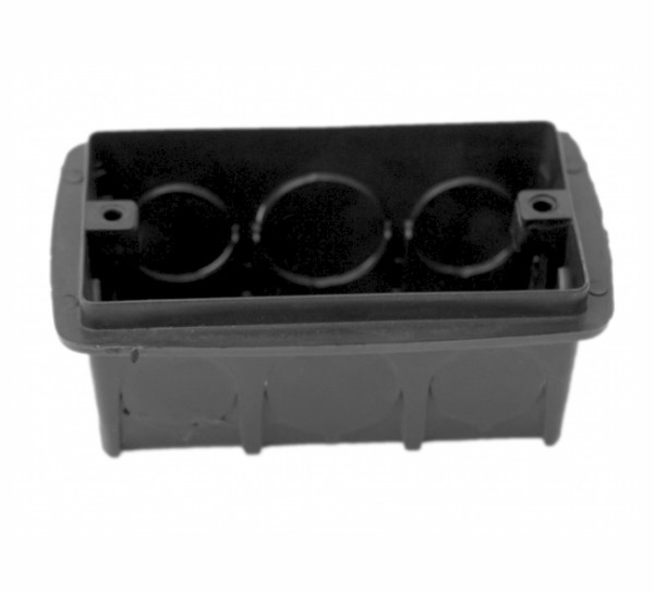 CAIXA LUZ 4X2 PVC PRETA/AMARELA CX/120 GERPLAST
