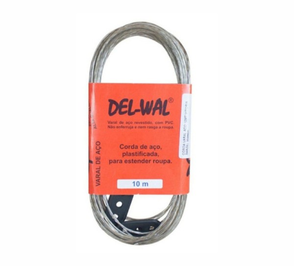VARAL DE ACO ENCAPADO 10M DELWAL