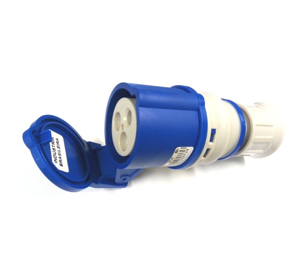 TOMADA IND ACOPLADO 2P+T 32A 6H 250V AZ E3256