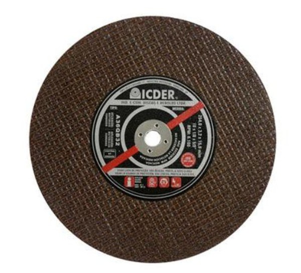 DISCO C.ICDER P/ FERRO 10X1/8X5/8 A36QB32 2T
