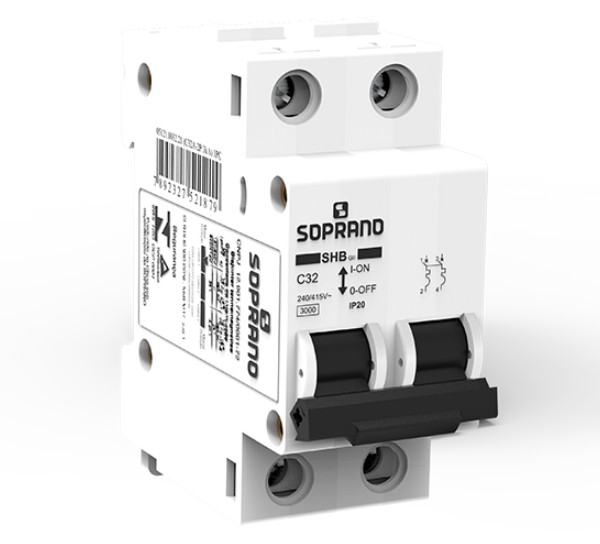 DISJUNTOR SOPRANO DIN BIPOLAR 2X16A 7016.21