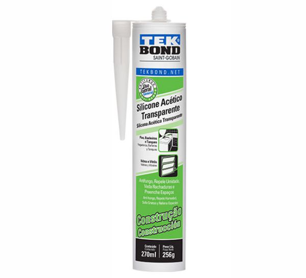 SILICONE ACET INCOLOR 256G/270ML TEKBOND