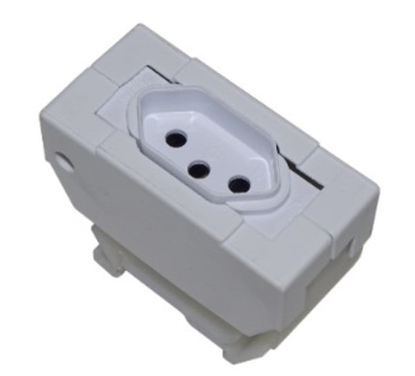 TOMADA DIN 2P+T 20A P/TRILHO MEC 39213