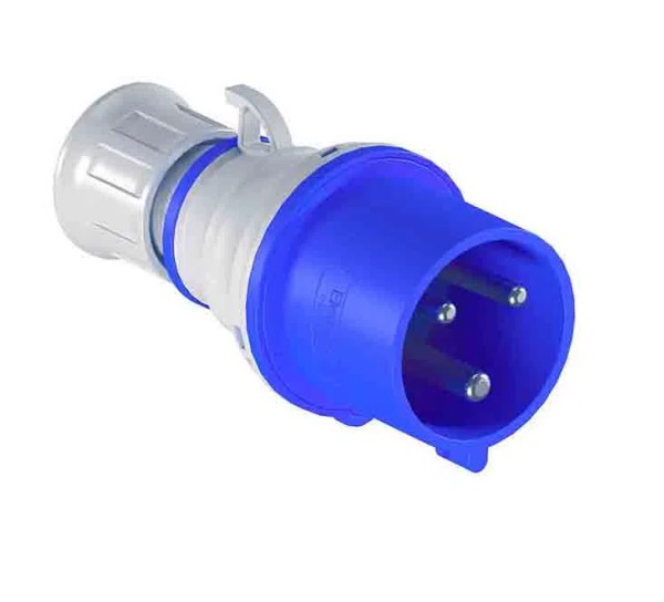 PLUGUE INDUSTRIAL 2P+T 32A 6H 250V AZ E3276