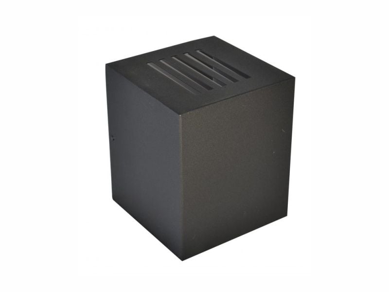 ARANDELA ALUMINIO 10X10X12CM PRETO RIOPRELUS 6207
