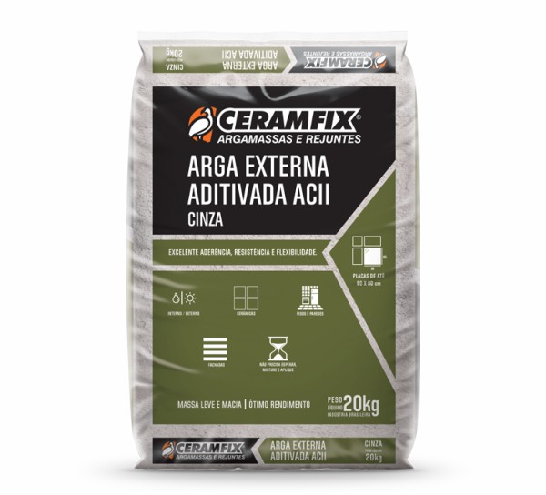 ARGAMASSA CERAMFIX EXTERNA AC2 CZ 20KG