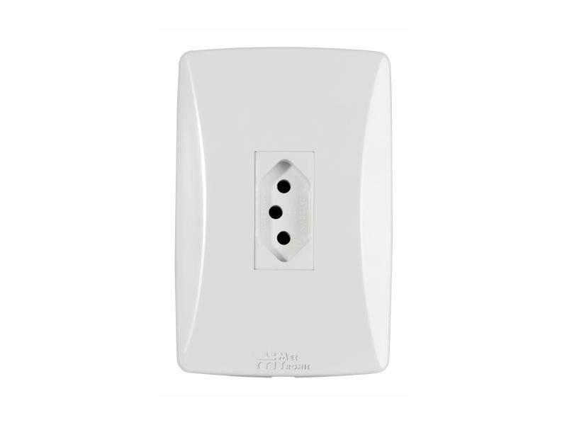 TOMADA 2P+T 10A 4X2 VERT PETRA MEC 39033