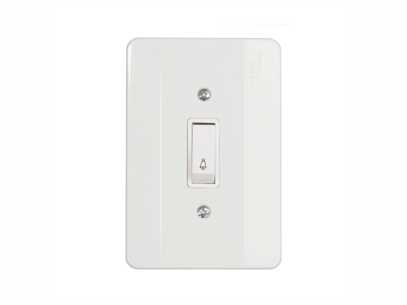 PULSADOR CAMPAINHA C/PLACA 4X2 BCO MECT 21010