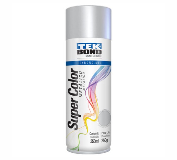 TINTA SPRAY PRATA METALICO 350ML TEKBOND