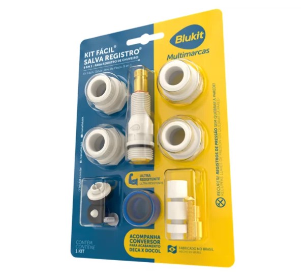 KIT SALVA REGISTRO 9X1 BLUKIT 061403212